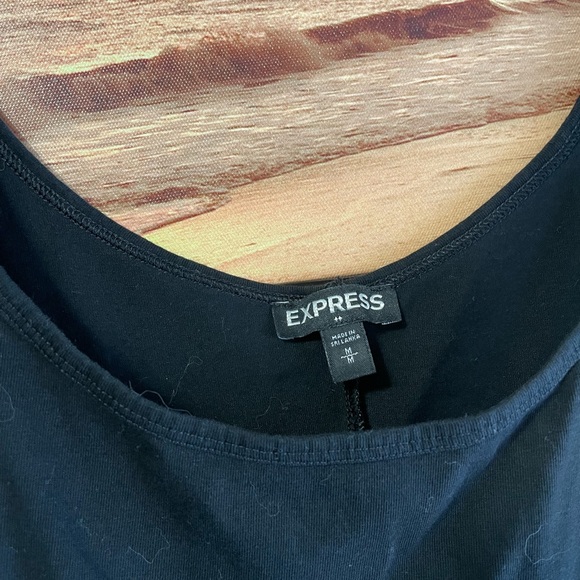 Express black peplum tank top medium - Picture 3 of 5